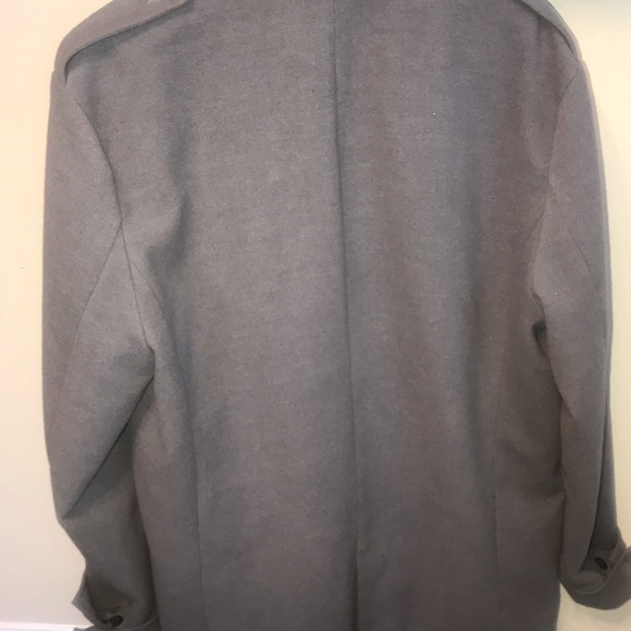Men's Gray Wool Jacket - Picture 6 of 6